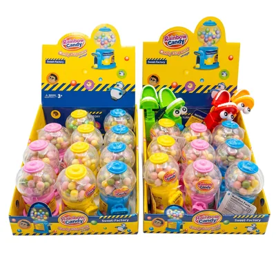 Rainbow Candy Dispensers at the Treasure Island Boutique